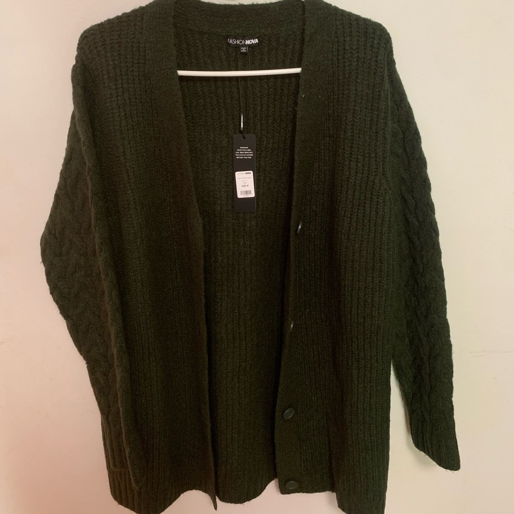 New Fashion Nova Keoni Cardigan Sweater - Size M (Medium)
